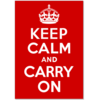 Плакат Keep Calm and Carry On