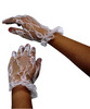 Белые кружевные перчатки