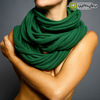 green warm scarf