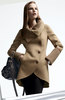 Mackage 'Tessa' Wool Blend Coat with Knit & Leather Trim