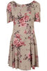 Floral Print Tea Dress by Rare