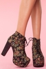 Lita Platform Boot - Black Tapestry