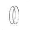 Серьги-кольца серебряные (диаметром от 5 см)