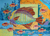 Картину с 9 золотыми рыбками