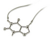 Caffeine Molecule Necklace