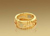 Bulgari PARENTESI small band ring in 18kt yellow gold