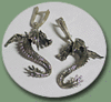 Серьги-драконы