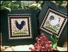 Two Roosters by Little House Needleworks