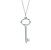 Tiffany Keys Oval key pendant & Sterling silver chain