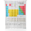 Shower curtain features Periodic Table of Elements