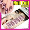 Leopard Print Design Nail Art Foil Stickers