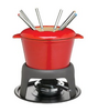 Master Class Fondue Gift Set, Cast Iron Enamelled, Red