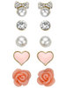 Rose-shaped earrings