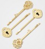 Skeleton key bobby pins