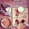 homemade chai tea latte