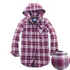 Padded Flannel Hoody Warm Shirt