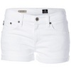 &#9679; White Denim Shorts