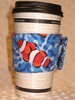 Coffee Cup Cozy Clown Fish with water fabric