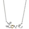 gold or silver Love Necklace