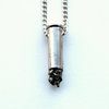 GALAXY raw pyrite bullet crystal necklace