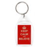 Брелок Keep Calm and Believe 4,2x2,9 см на Printdirect.ru