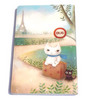 Держатель для карточек 'Cat and The Eiffel Tower'