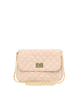 ASOS Nude Quilted Lock Across Body Bag