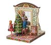 Do You See What I See?-Two-Sided Window Scene Santa Figurine