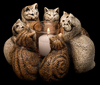 Circle of Cats Candle Lamp