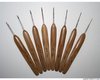 Крючки для вязания с бамбуковой ручкой.