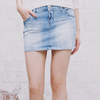 Denim mini skirt
