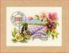 Clematis and Lavender Stamp With Butterfly Vervaco