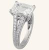 Platinum and diamonds engagement ring