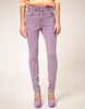 ASOS High Waisted Skinny Jean in Lilac