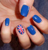 Наклейки на ногти с британским флагом