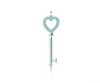 Tiffany Keys beaded heart key pendant