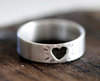 Heart Ring Silver Cutout Valentines Day