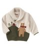 Bear Shawl Collar Sweater