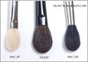 MAC blending brushes 217, 224