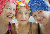 Flower bathing cap