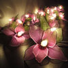 Электрическая гирлянда из орхидей пурпурная