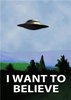 плакат "I want to believe"