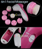 6 in 1 Facial Cleansing Full Body Skin Vibrator Massage