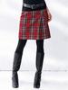 юбка-шотландка с высокой талией