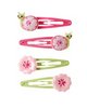 Snail Flower Snap Clip Four Pack