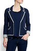 Contrasting trim blazer MNG