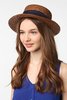 Pins and Needles Chiffon-Trim Boater Hat