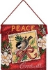 8848C Peace Ornament 	(Dimensions)