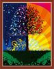 Раскраска по номерам «Дерево счастья»