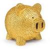 Trumpette Gold Rhinestone Piggy Bank